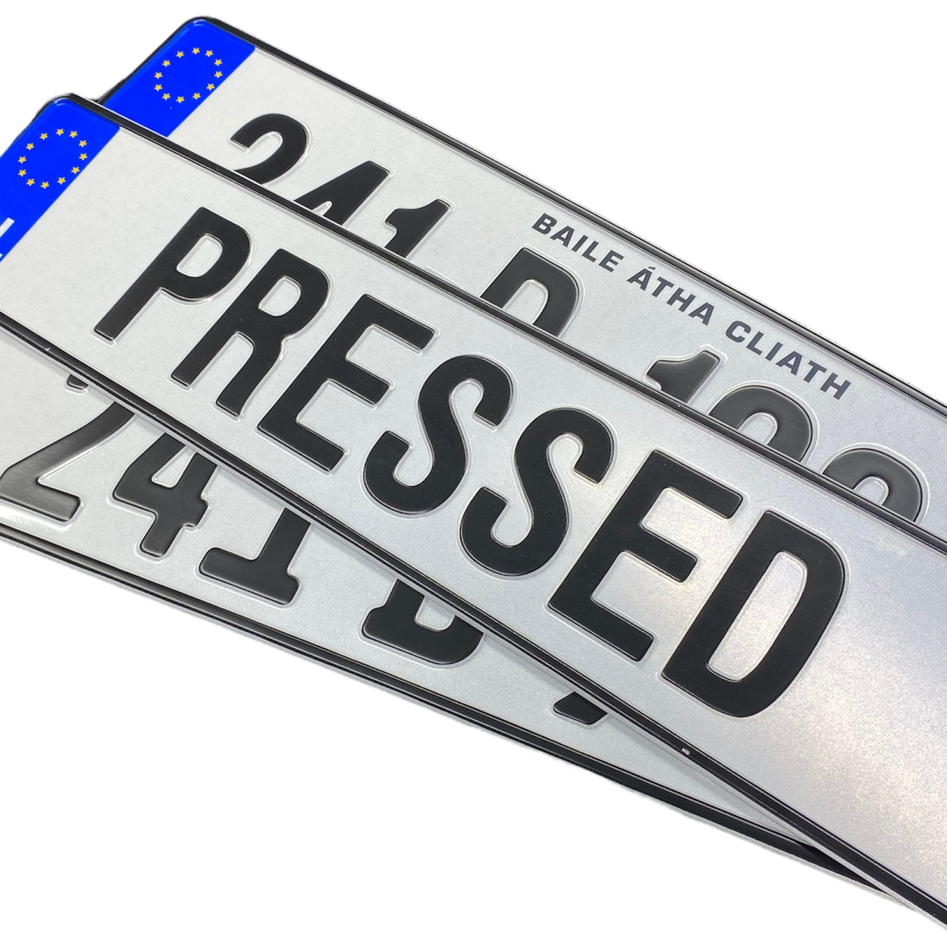 Pressed Metal Number Plates