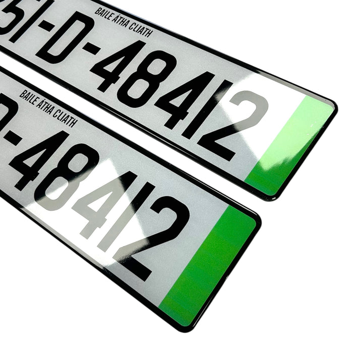 EV Green Flash - NCT Number Plates (x2)