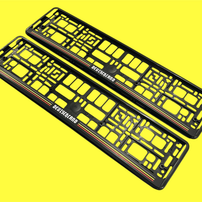 Deutschland Number Plate Frames (x2/Pair)