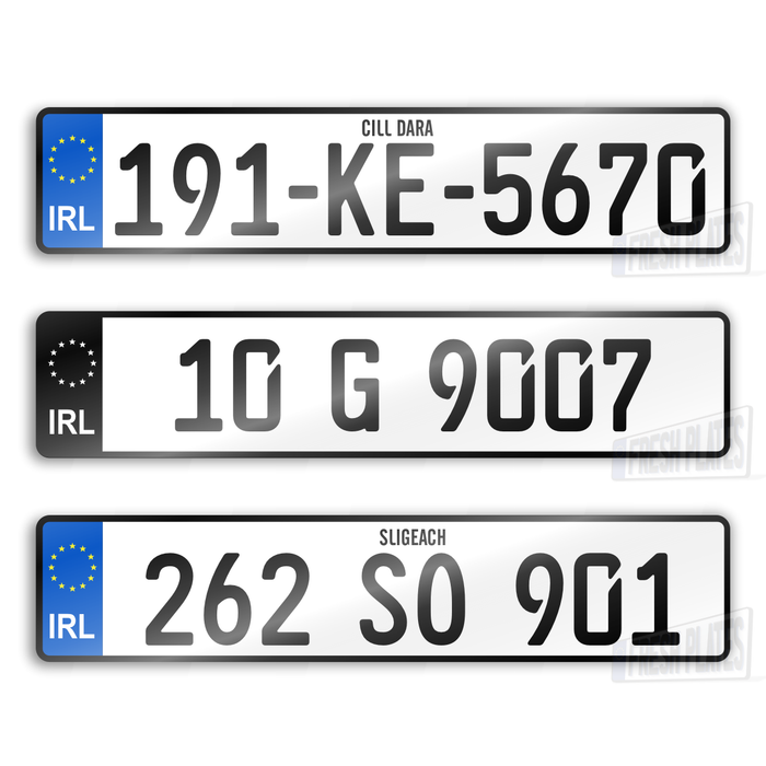 2D German Style - Number Plates (x2)