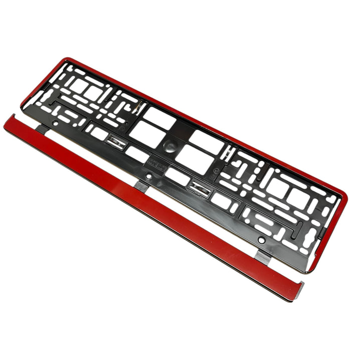 Red Number Plate Frame (x2/Pair)