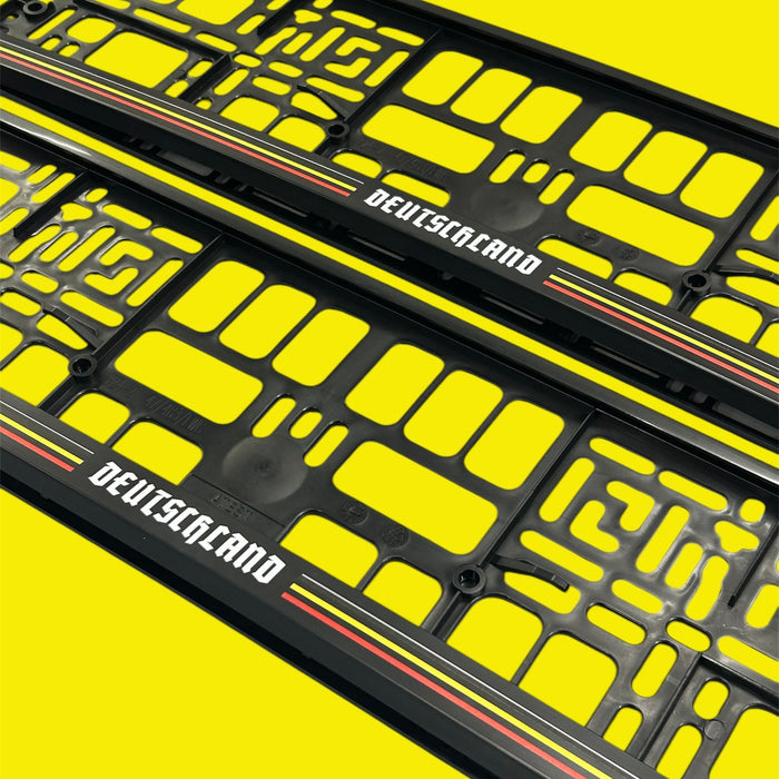 Deutschland Number Plate Frames (x2/Pair)