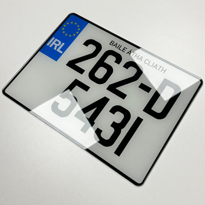 2D Square IRL NCT - Number Plates (x2)