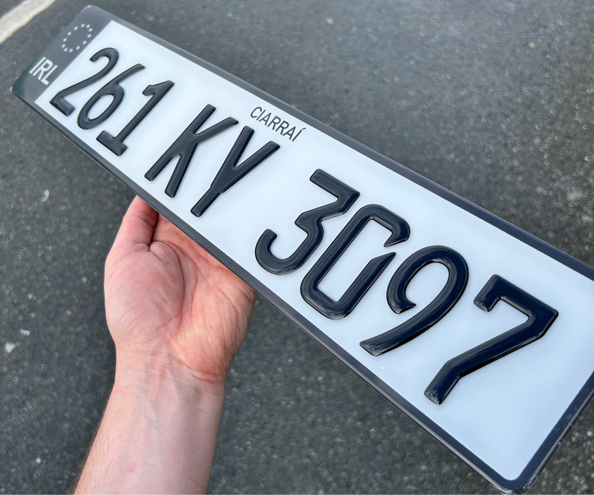 German Gel Number Plates (x2)