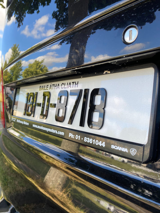 3MM NCT 4D Number Plates (x2)