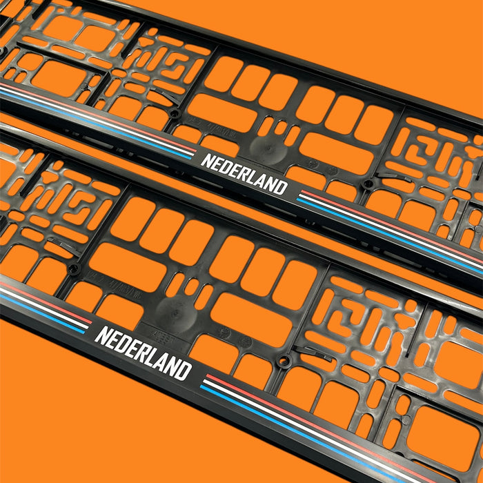 Nederland Number Plate Frames (x2/Pair)