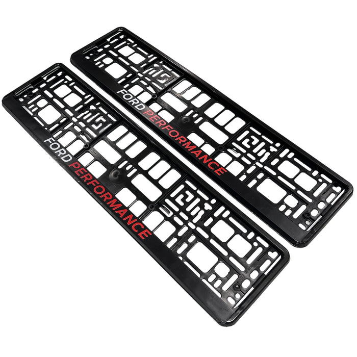 Ford Performance Number Plate Frame (x2)