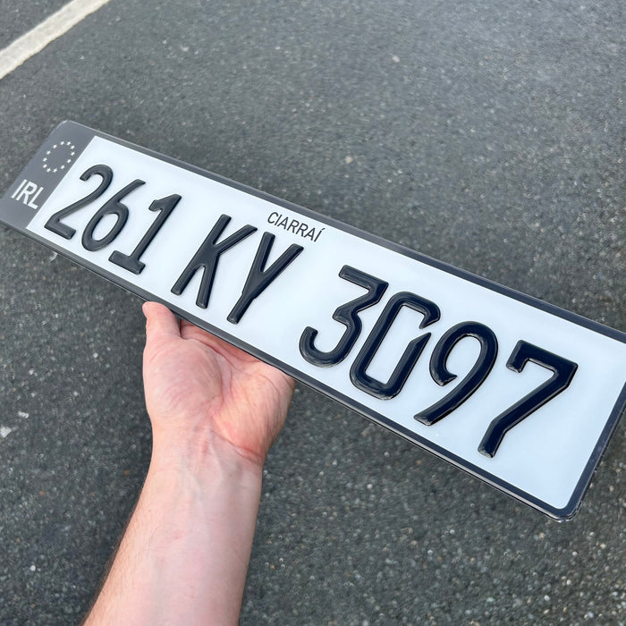 German Gel Number Plates (x2)