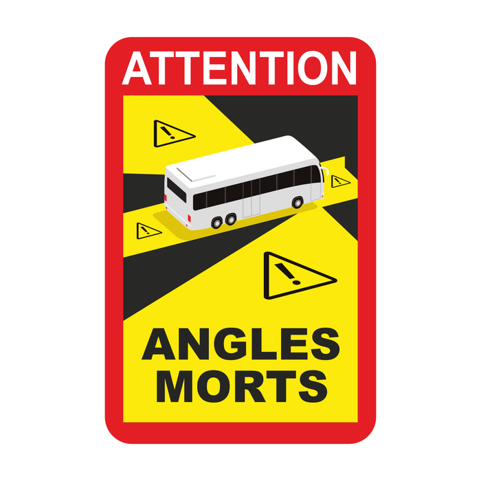 Angles Morts / Blind Spot Vehicle Safety Sticker