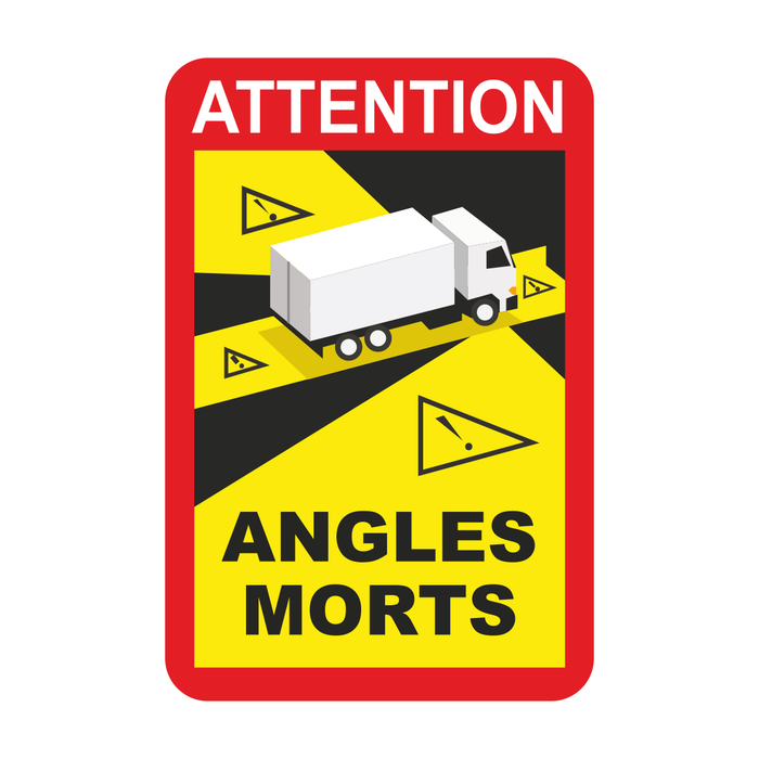 Angles Morts / Blind Spot Vehicle Safety Sticker