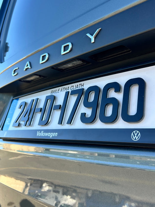 Crystal 4D - Number Plates (x2)