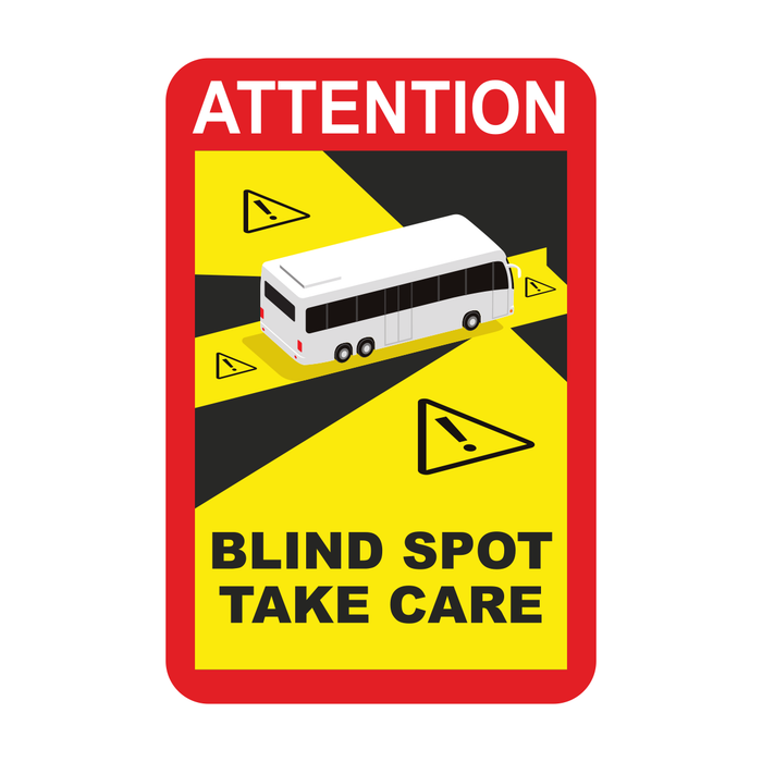 Angles Morts / Blind Spot Vehicle Safety Sticker
