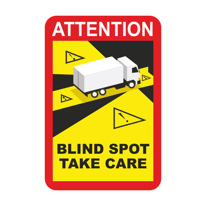 Angles Morts / Blind Spot Vehicle Safety Sticker