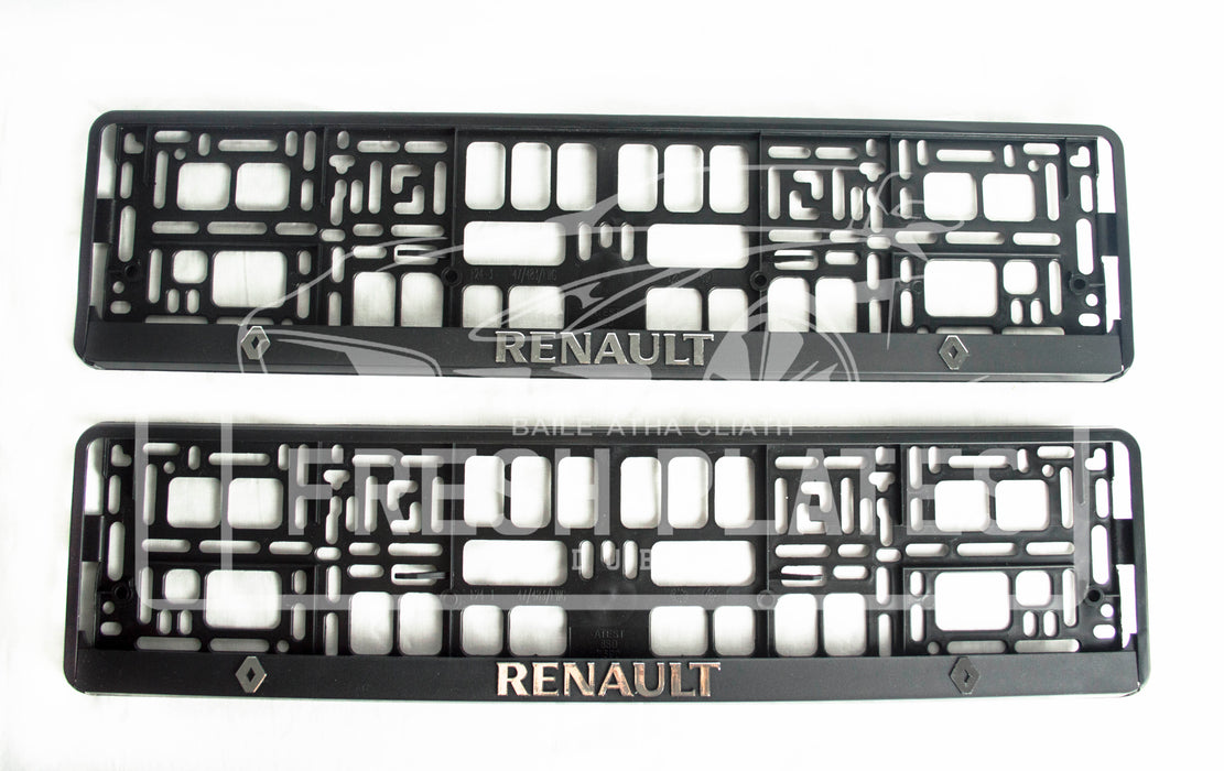 3D Renault Number Plate Frame (x2)