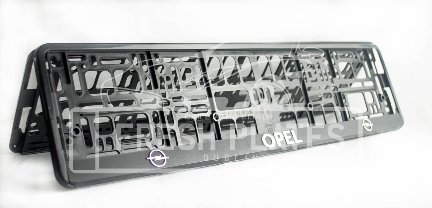 Marco de matrícula Opel 3D (x2)