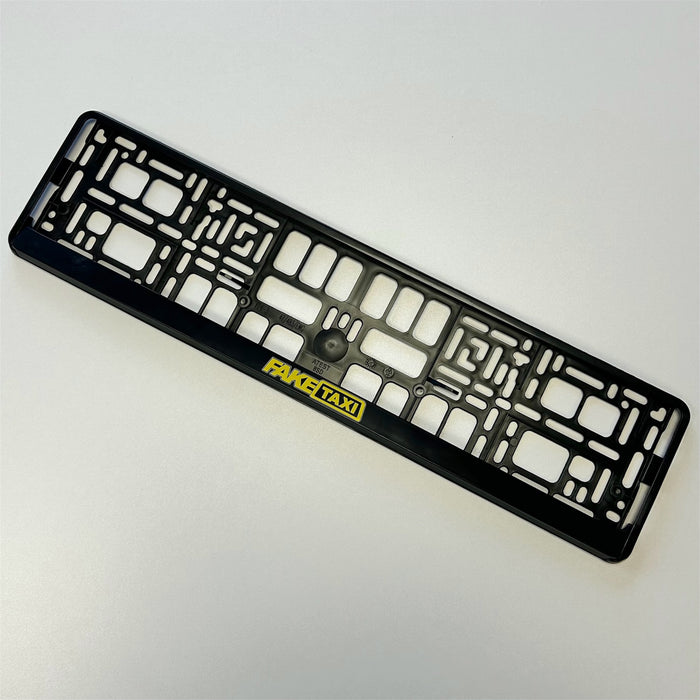 Fake Taxi Number Plate Frames (x2)