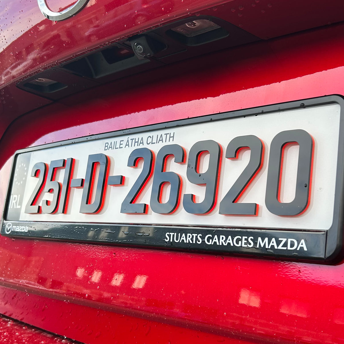 Neon Red 4D - Number Plates (x2) — Fresh Plates