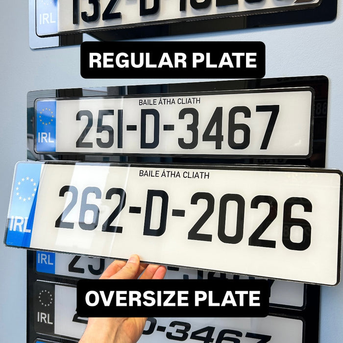 Oversize Number Plate - 530 x 150mm (x1)