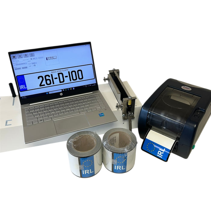 Complete Number Plate Printing Setup