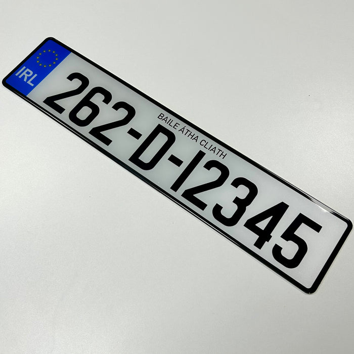 NCT Approved Number Plate (x1)