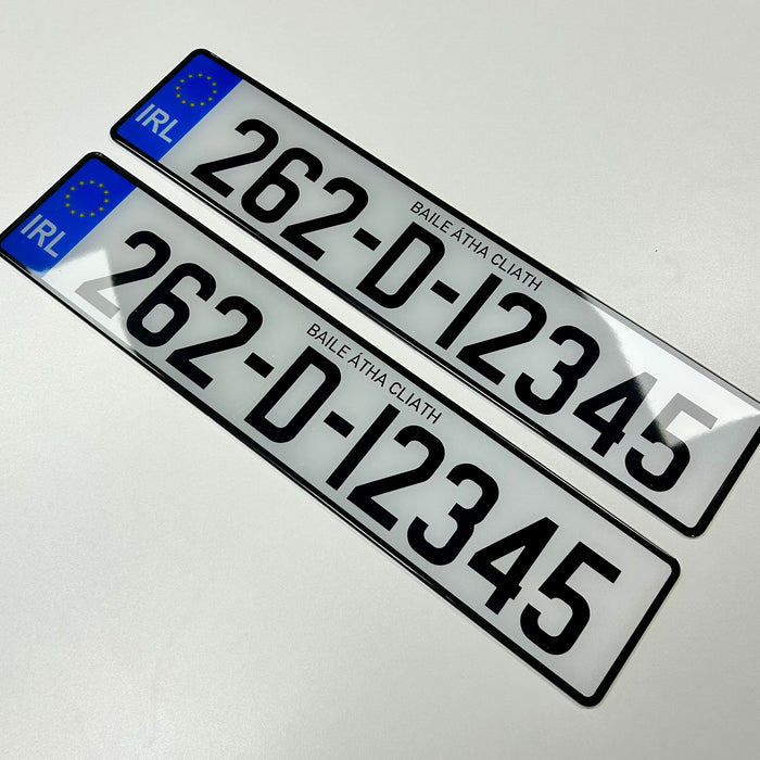 NCT Approved Number Plates (x2)