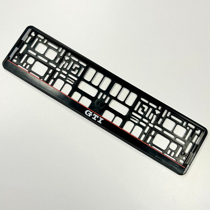 GTI Number Plate Frames (x2)