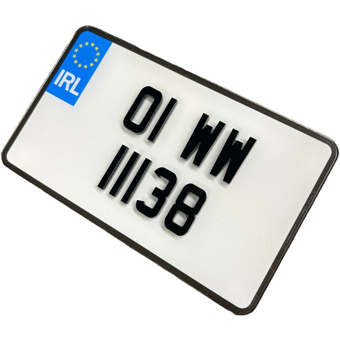 4D Motorbike Plate 185mm x 111mm