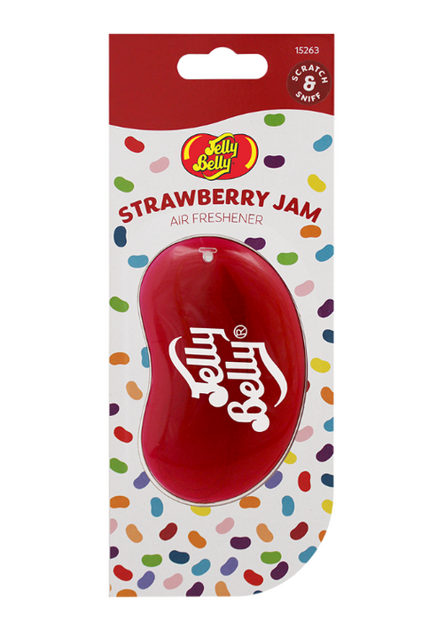 Jelly Belly Strawberry Jam - 3D Hanging Air Freshener