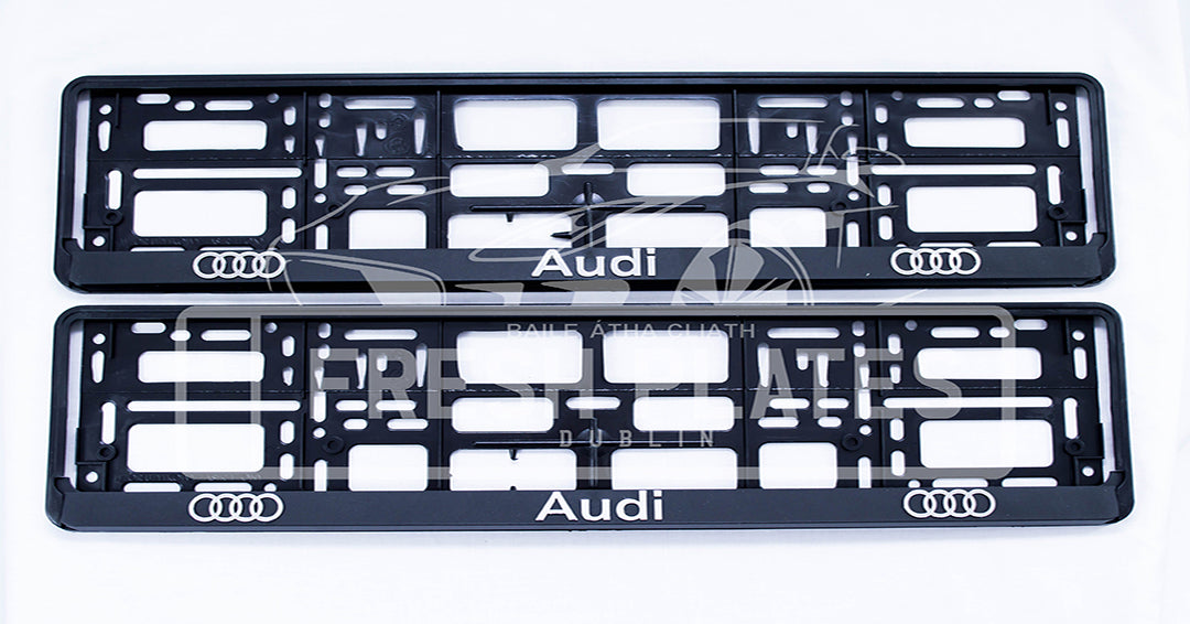 Audi Number Plate Frame (x2)