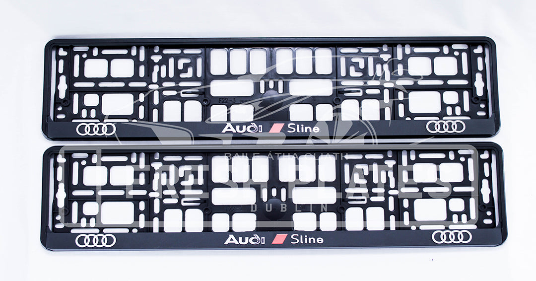 3D Audi S-LINE Number Plate Frame (x2)