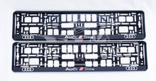 Cargar imagen en el visor de la galería, 3D Audi S-LINE Number Plate Frame (x2)
