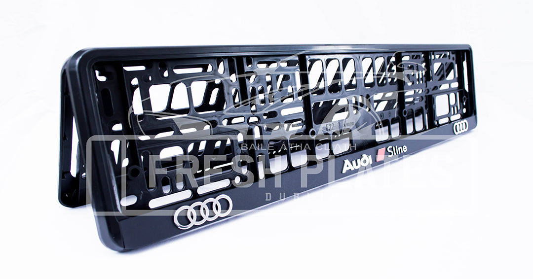 3D Audi S-LINE Number Plate Frame (x2)