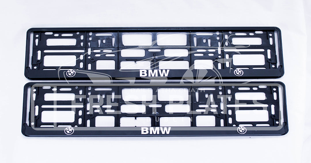 Marco de matrícula BMW 3D (x2)