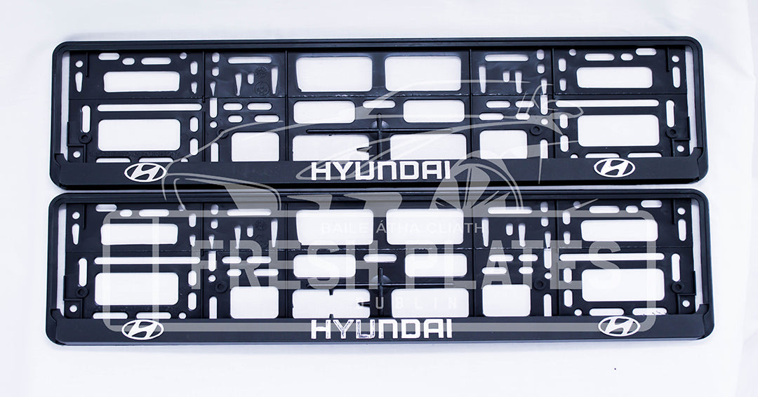 Hyundai Number Plate Frame (x2)