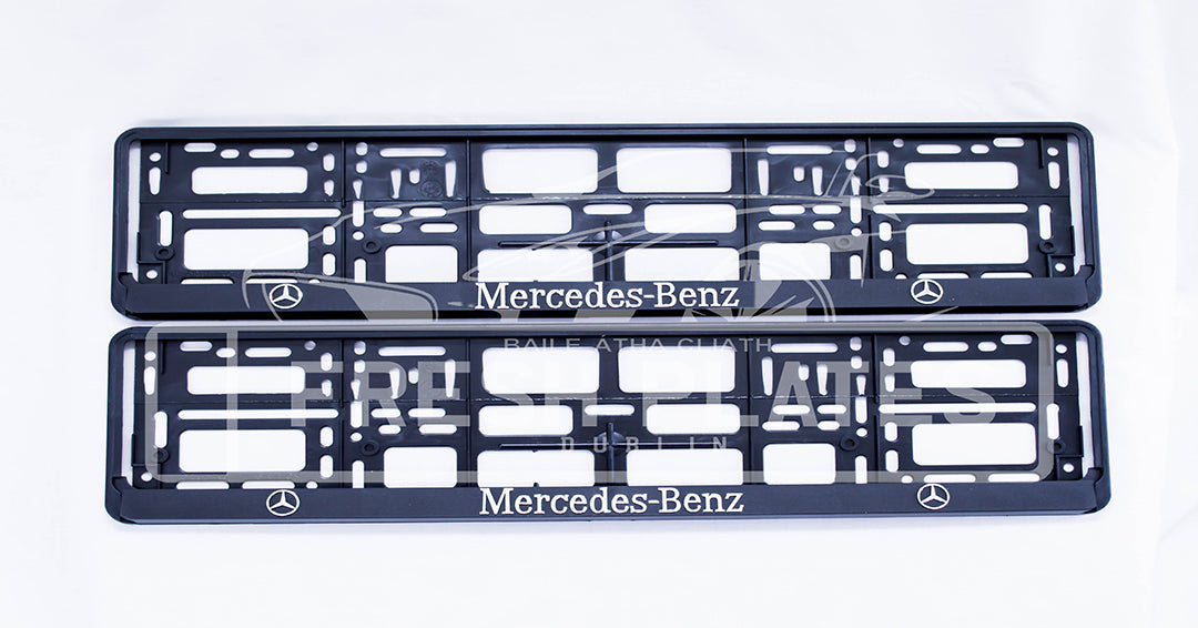 3D Mercedes Benz Number Plate Frame (x2)