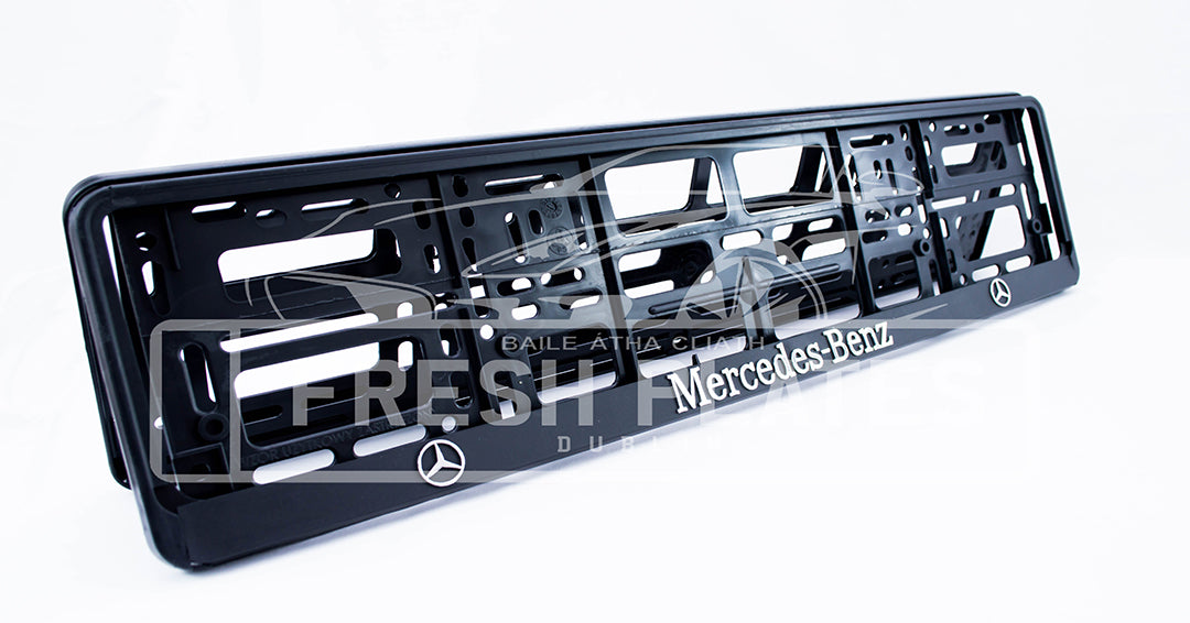 Marco de matrícula Mercedes Benz 3D (x2)