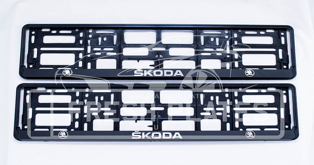 Skoda Number Plate Frame (x2)