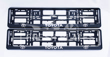 Cargar imagen en el visor de la galería, Toyota Number Plate Frame (x2)
