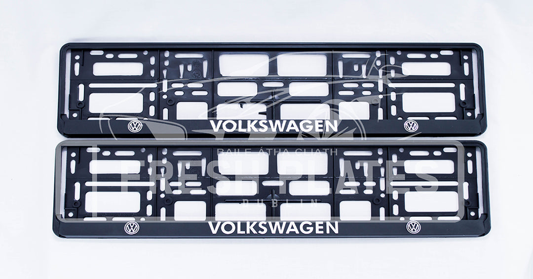 Marco de matrícula Volkswagen 3D (x2)