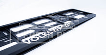 Cargar imagen en el visor de la galería, 3D Volkswagen Number Plate Frame (x2)
