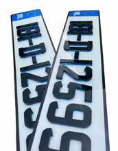 Load image into Gallery viewer, Neon Blue 4D - Number Plates (x2)
