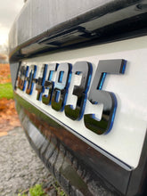 Load image into Gallery viewer, Neon Blue 4D - Number Plates (x2)
